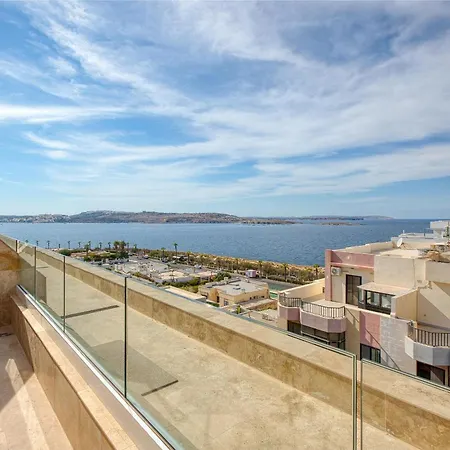 Prime Qawra With Balcony, Ac, Full Kitchen & Wifi By 360 Estates Apartment St. Paul's Bay