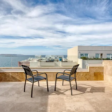 Apartman Prime Qawra With Balcony, Ac, Full Kitchen & Wifi By 360 Estates